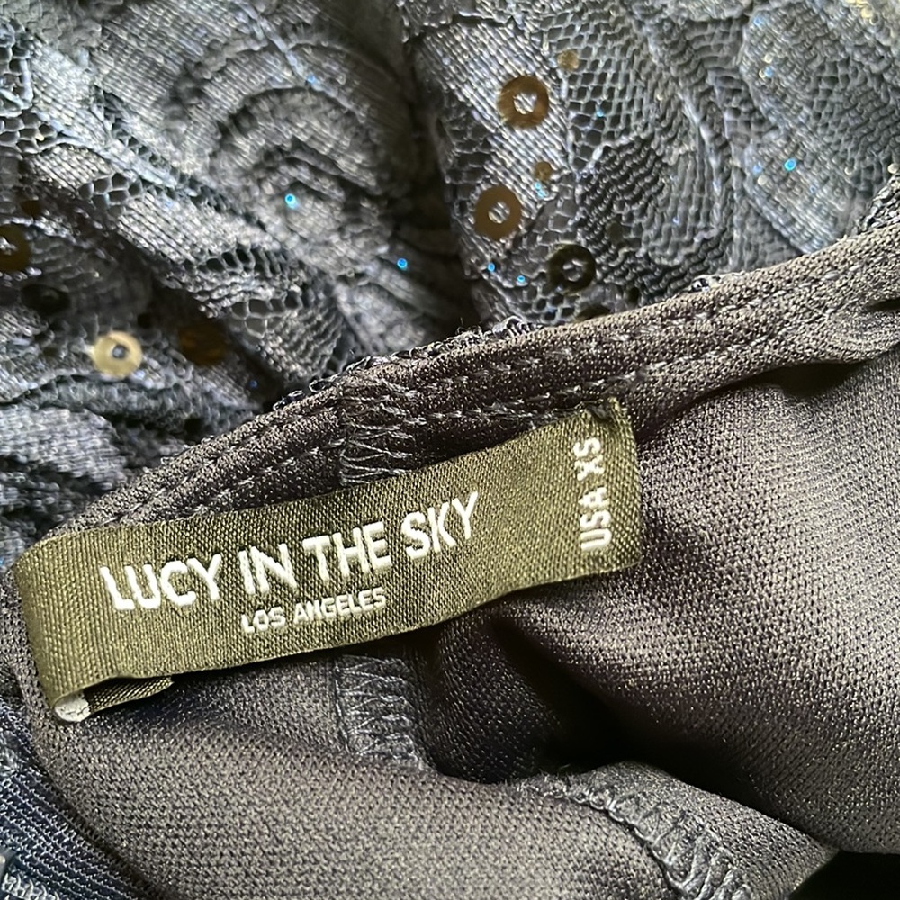 Lucy in the Sky Navy Blue Mini Dress - Picture 7 of 8